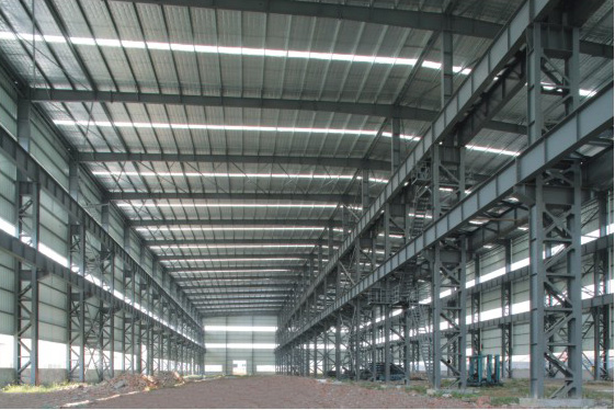 날조된 강철 공급자 중국에 의하여 조립식으로 만들어지는 산업 강철 건물 중국 사람 계약자
